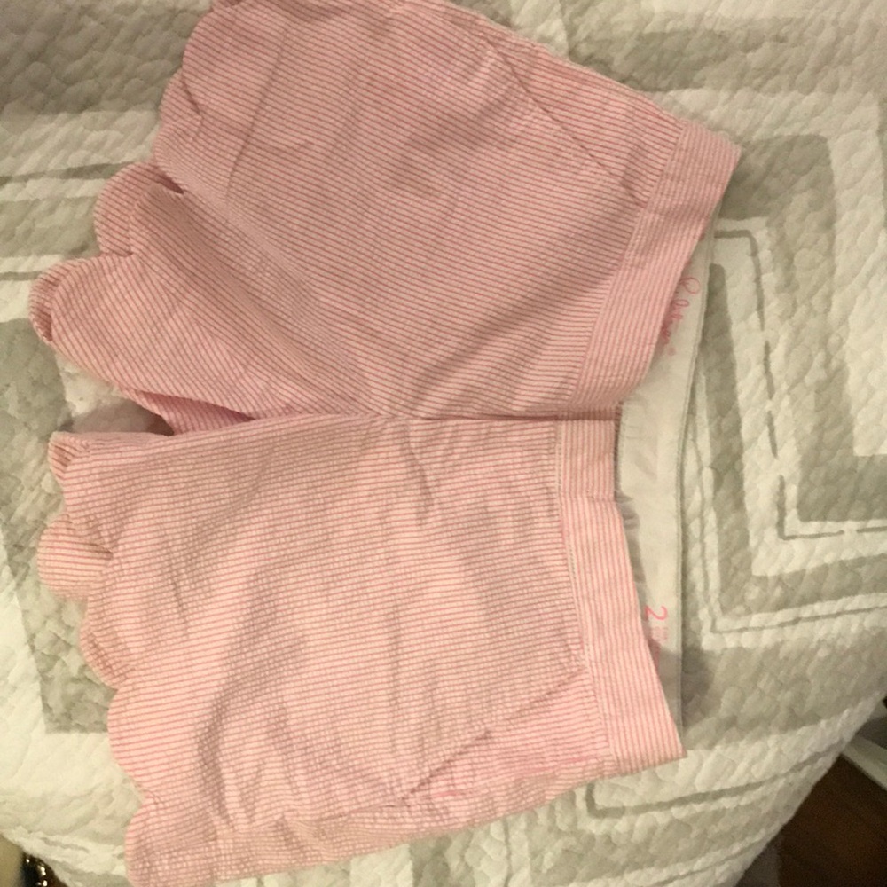 Lilly Pulitzer “the buttercup” scalloped shorts